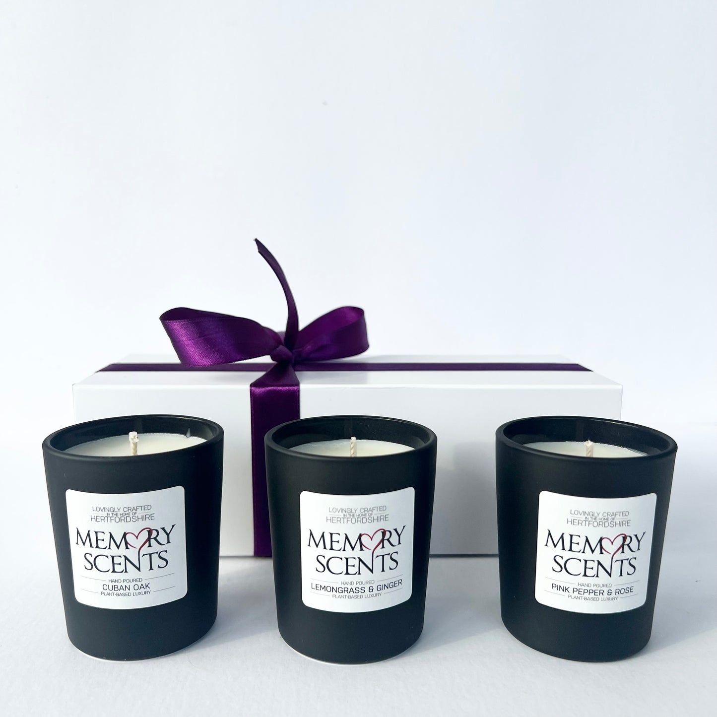 Votive Candle Gift Set: Cuban Oak, Lemongrass & Ginger and Pink Pepper & Rose