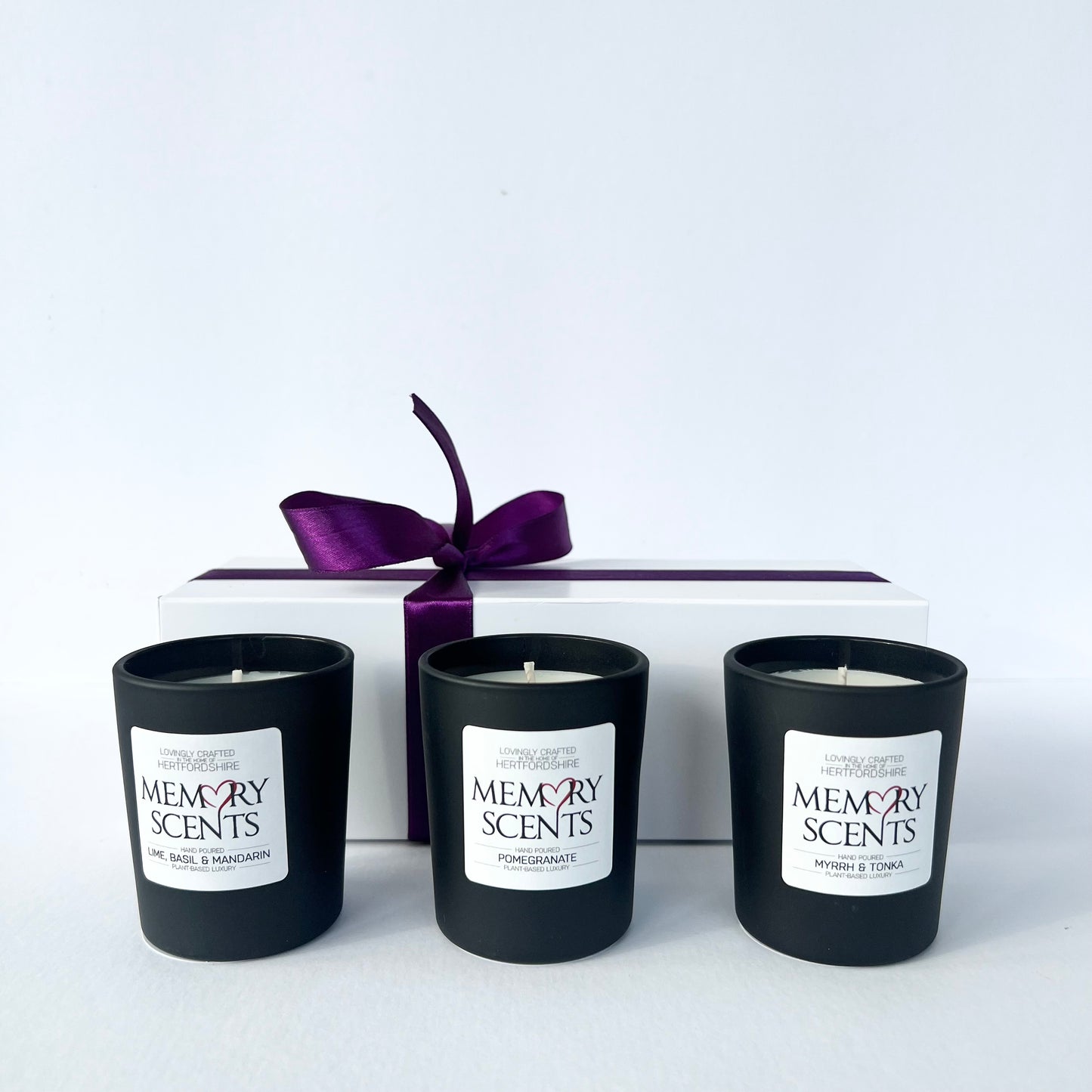 Votive Candle Gift Set: Lime Basil & Mandarin, Pomegranate and Myrrh & Tonka