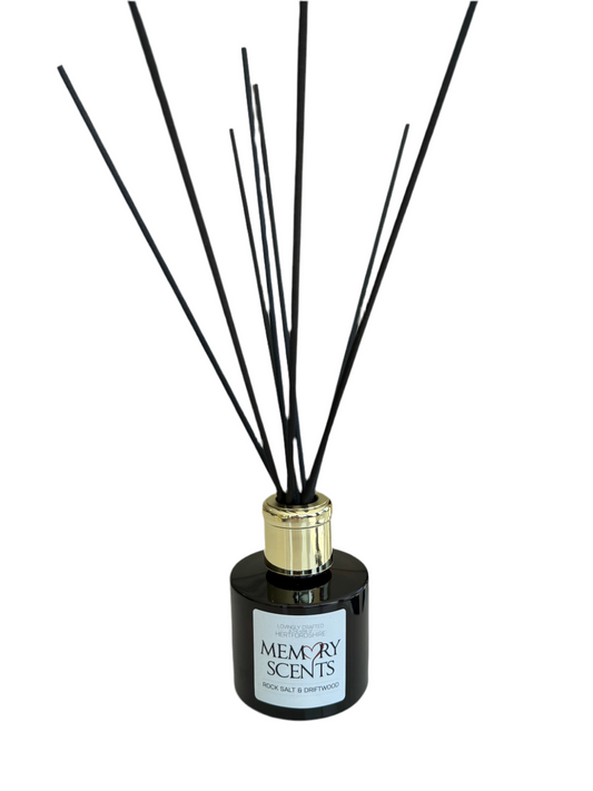 ROCK SALT & DRIFTWOOD DIFFUSER AMBER GLASS 100ML