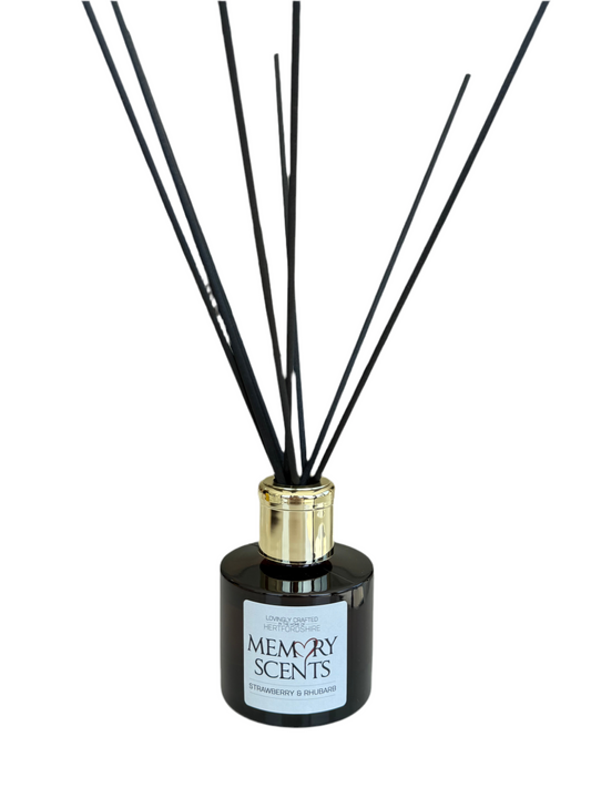 STRAWBERRY & RHUBARB DIFFUSER AMBER GLASS 100ML