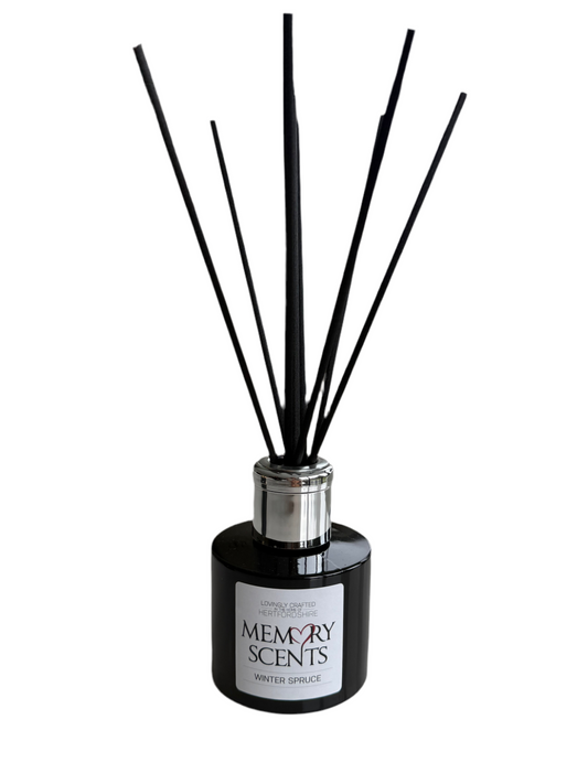 WINTER SPRUCE DIFFUSER (BLACK GLASS)